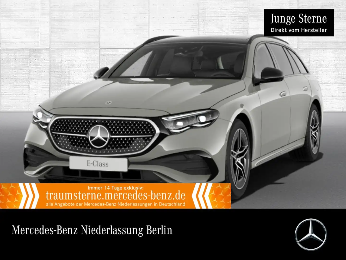 Mercedes-Benz E 300 e T AMG Fahrass 360° Pano Distr. HUD AHK PTS Grau - 1