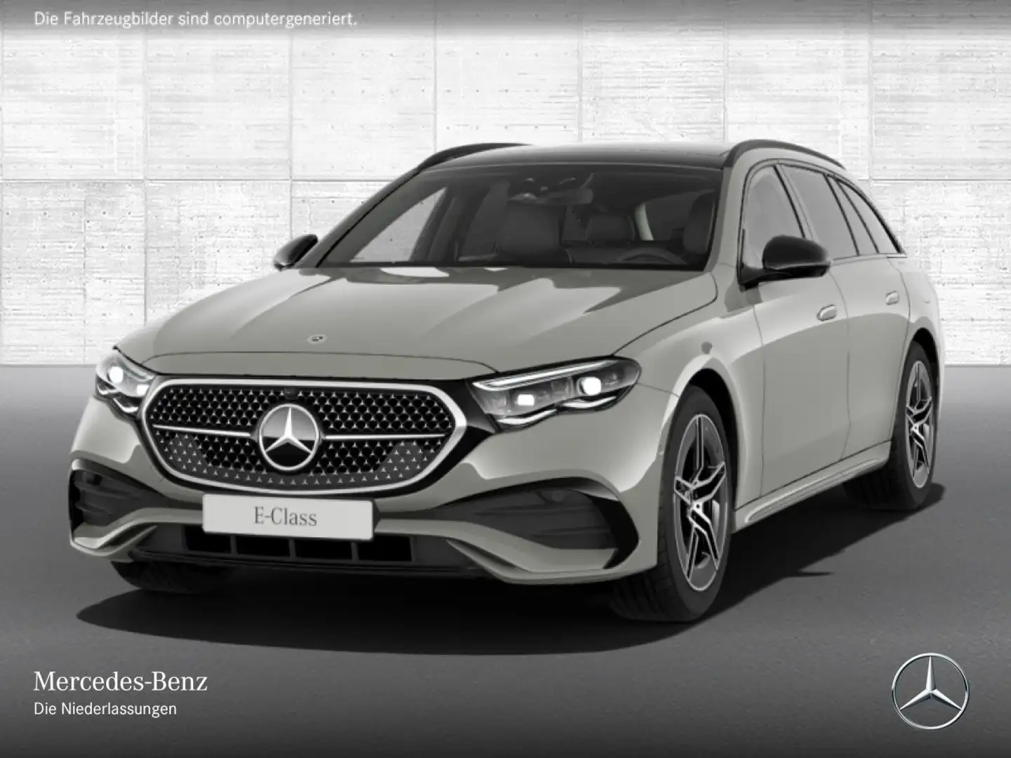Mercedes-Benz E 300 e T AMG Fahrass 360° Pano Distr. HUD AHK PTS Grau - 2