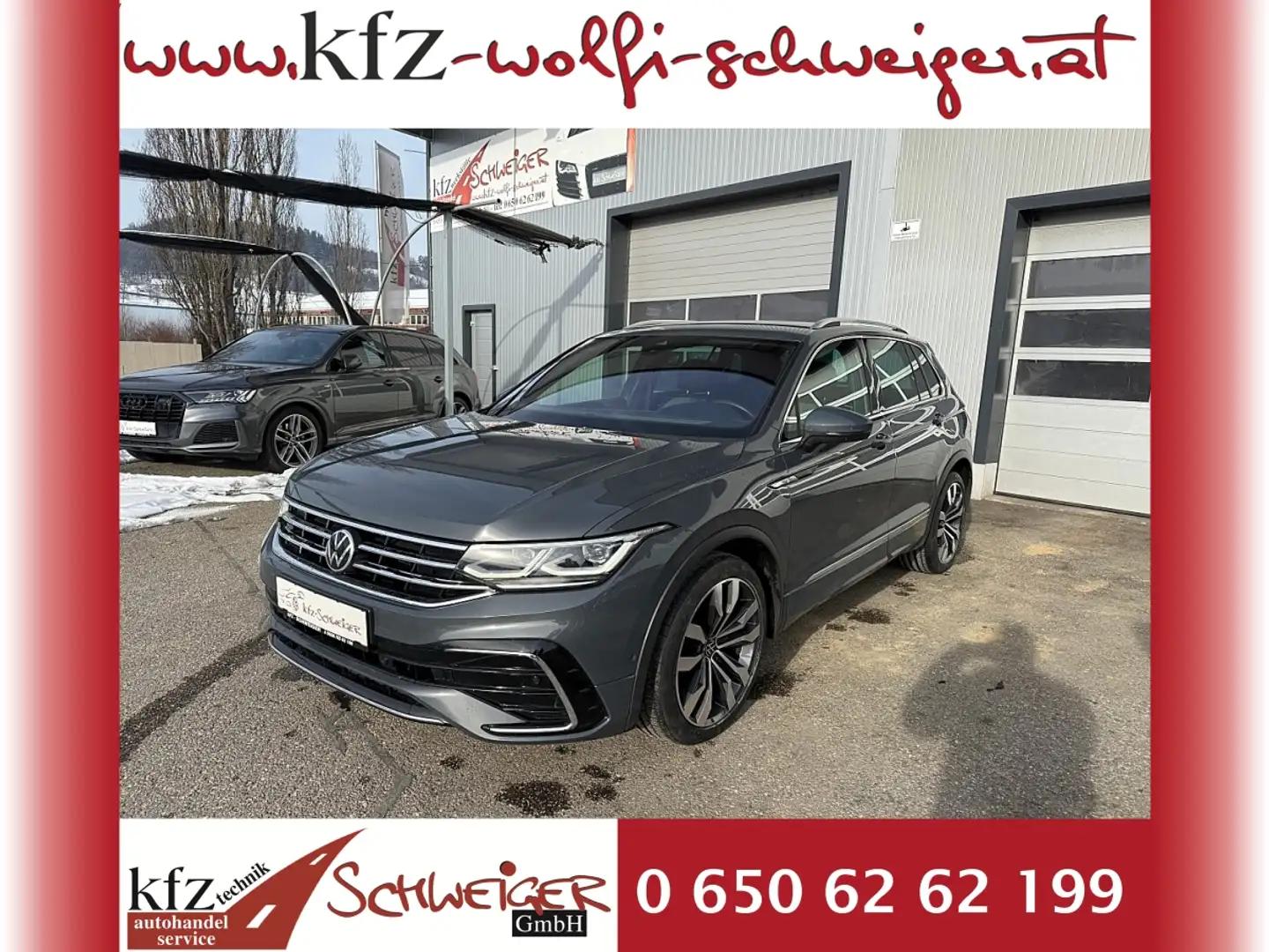 Volkswagen Tiguan 2,0 TDI 4Motion R-Line DSG Gris - 1