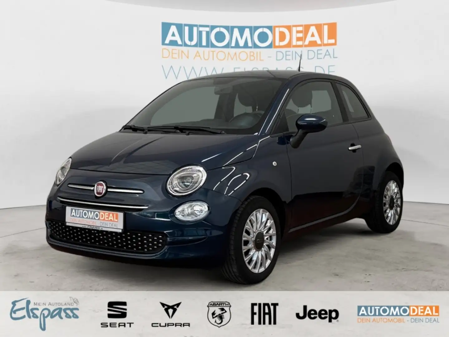 Fiat 500 Mild Hybrid Lounge TEMPOMAT APPLE/ANDROID ALU PDC Blau - 1