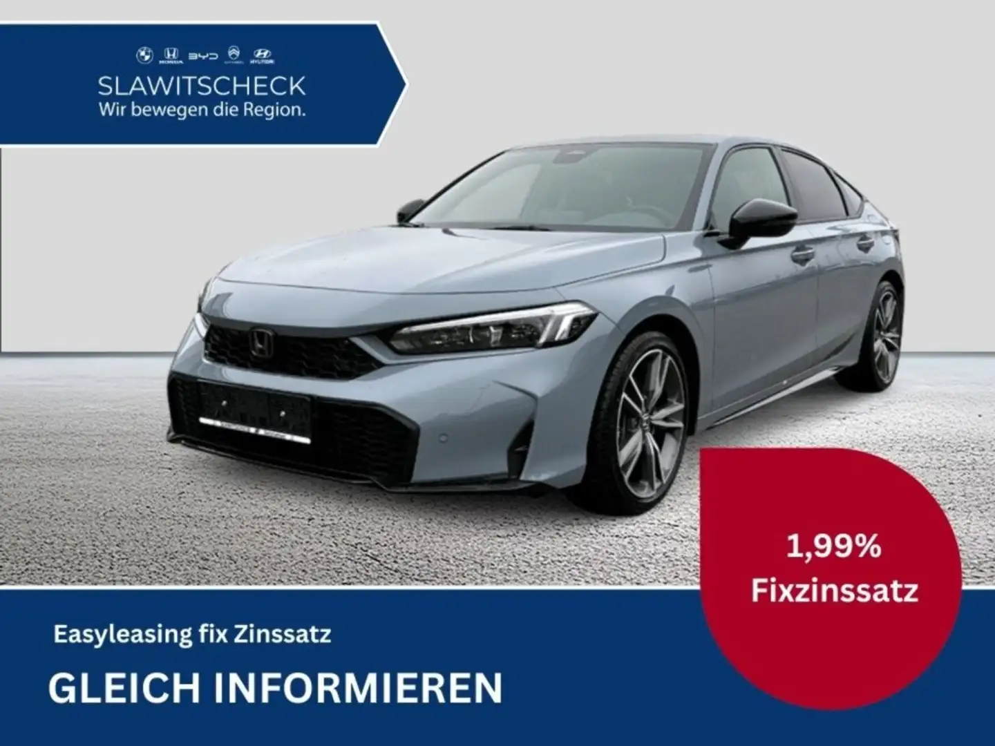 Honda Civic e:HEV 2.0 eCVT Advance, Sport Paket Grau - 1
