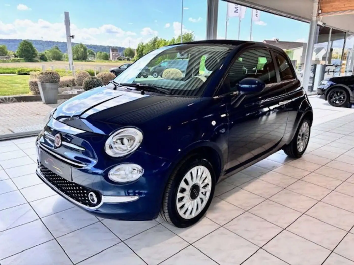 Fiat 500C Cabrio Dolcevita Hybrid/GPS via Carplay/Parkpilot Blauw - 1