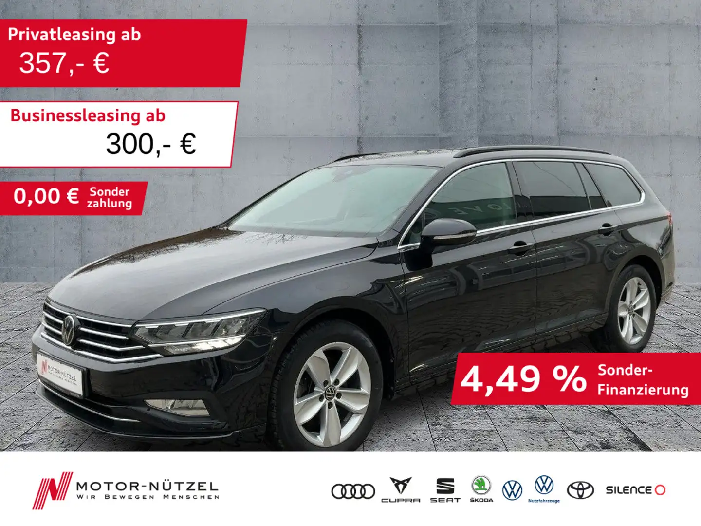 Volkswagen Passat Variant 2.0 TDI DSG BUSINESS LED+AHK+ACC Schwarz - 1