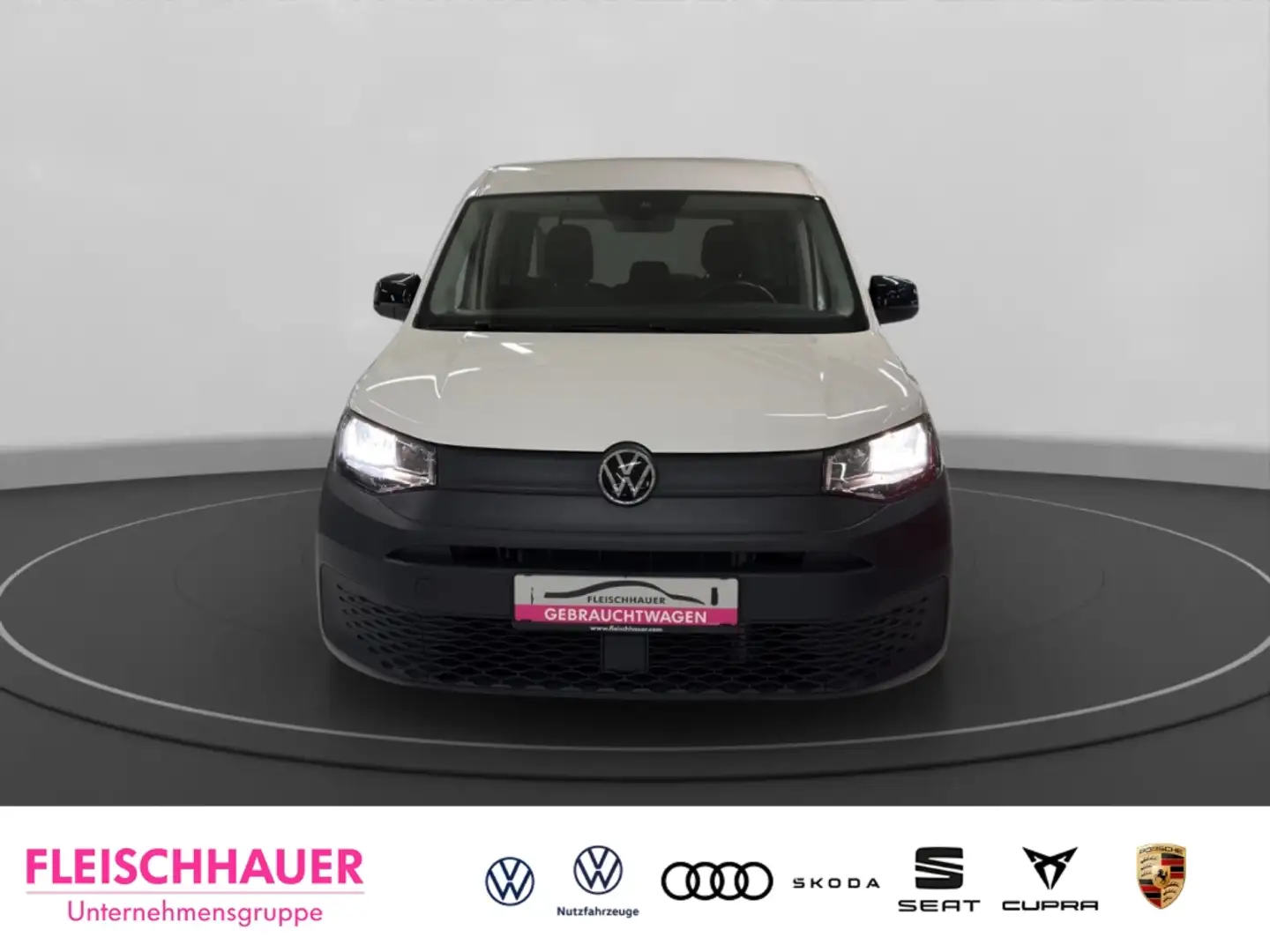 Volkswagen Caddy 1.5 TSI DSG+Navi+AHK+ACC+App-connect+Flügel Weiß - 2