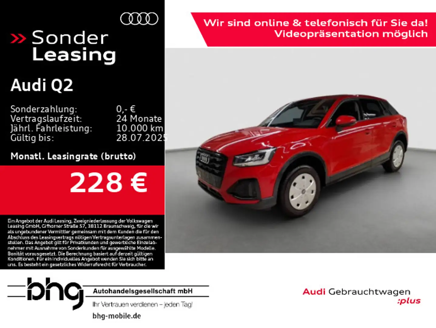 Audi Q2 35 TDI S tronic advanced Rot - 1