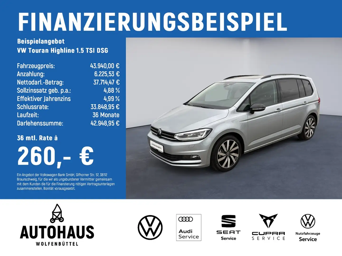 Volkswagen Touran Highline 1.5 TSI DSG AHK LED PANO STANDH Argintiu - 2