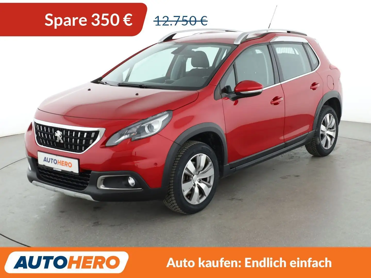 Peugeot 2008 1.2 PureTech Allure*NAVI*TEMPO*CAM*PDC*SHZ* Rot - 1