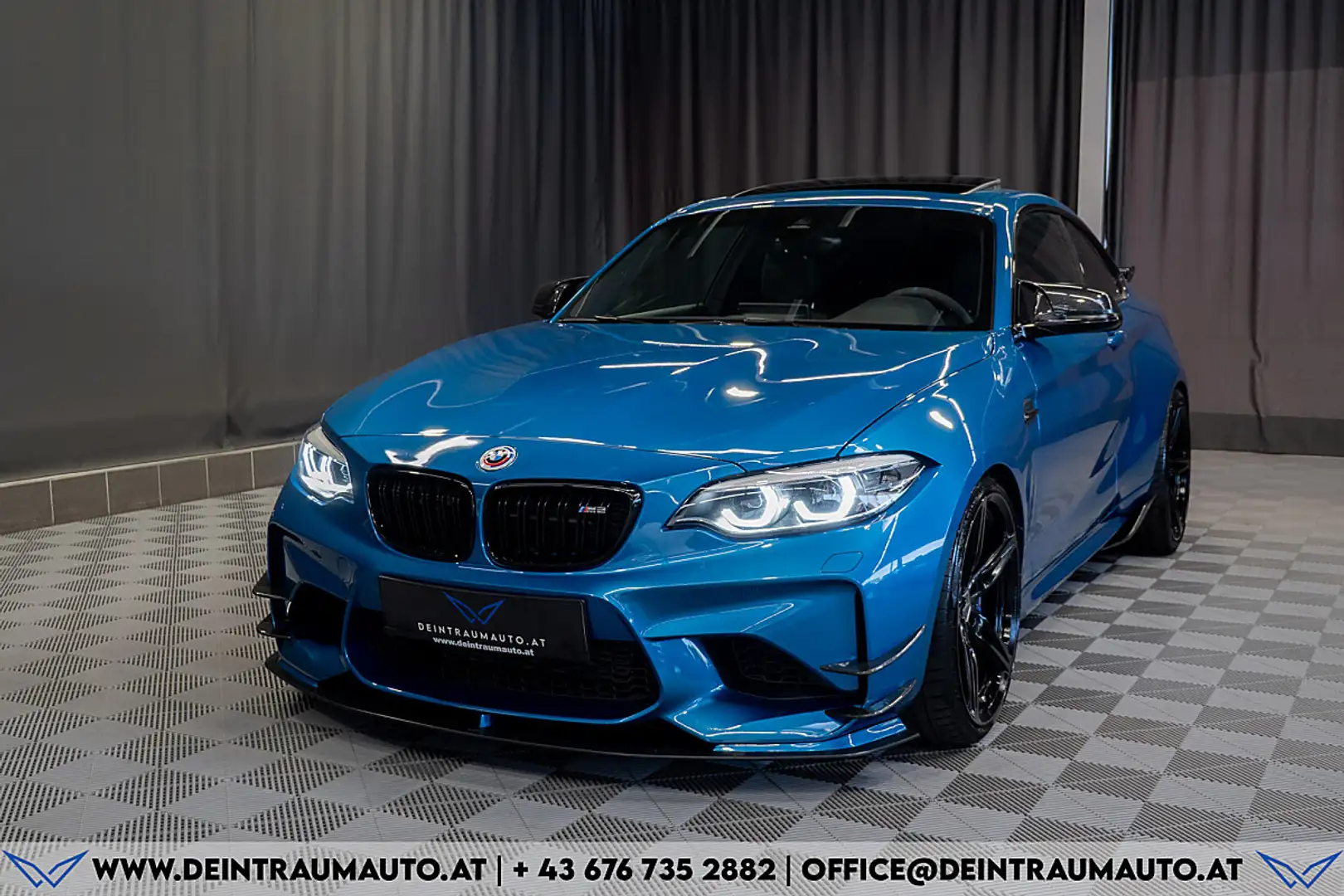 BMW M2 DKG Coupé Aut*AC-SCHNITZER*H&K*R-KAMERA*TYPISIERT* Blau - 2