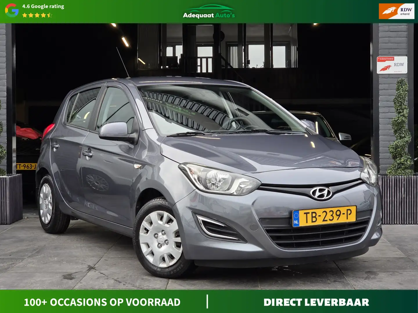 Hyundai i20 1.2i i-Drive|APK|Airco|Elektrische Ramen|5DR Grijs - 1