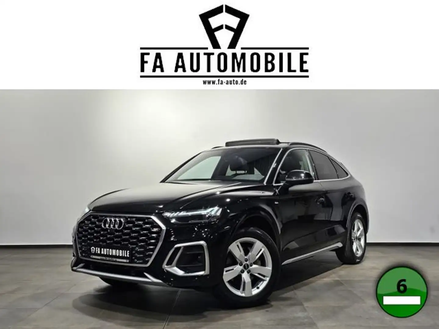 Audi Q5 Sportback 40 TDI Q S Line Pano Matrix Leder Schwarz - 1