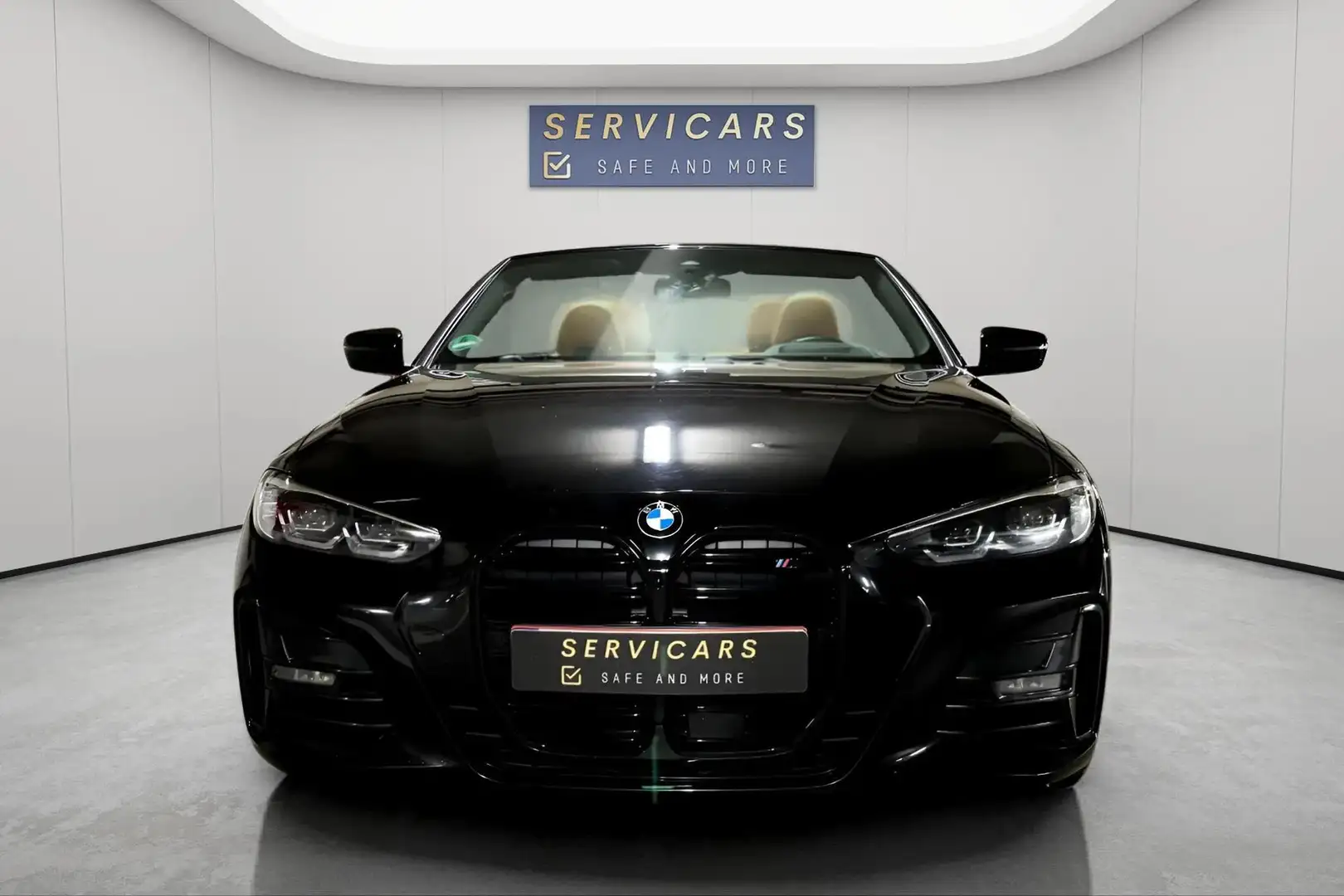 BMW 420 Cabrio 420iA/PACK M/ GARANTIE BMW 07/2026 Noir - 2