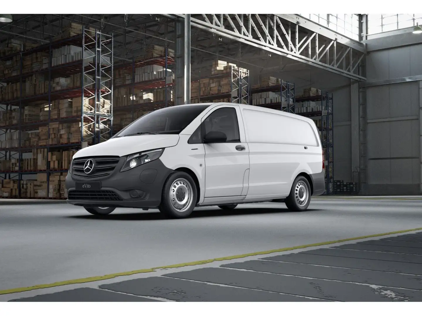 Mercedes-Benz Vito e 112 KASTEN, LANG - LONG-RANGE 60 kWh, Weiß - 1