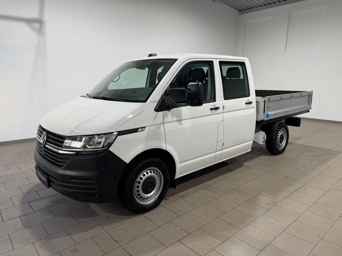 Volkswagen T6.1 Transporter Pritsche-Doka (6-Si.),4Motion,AHK,Standh. Blanc - 1