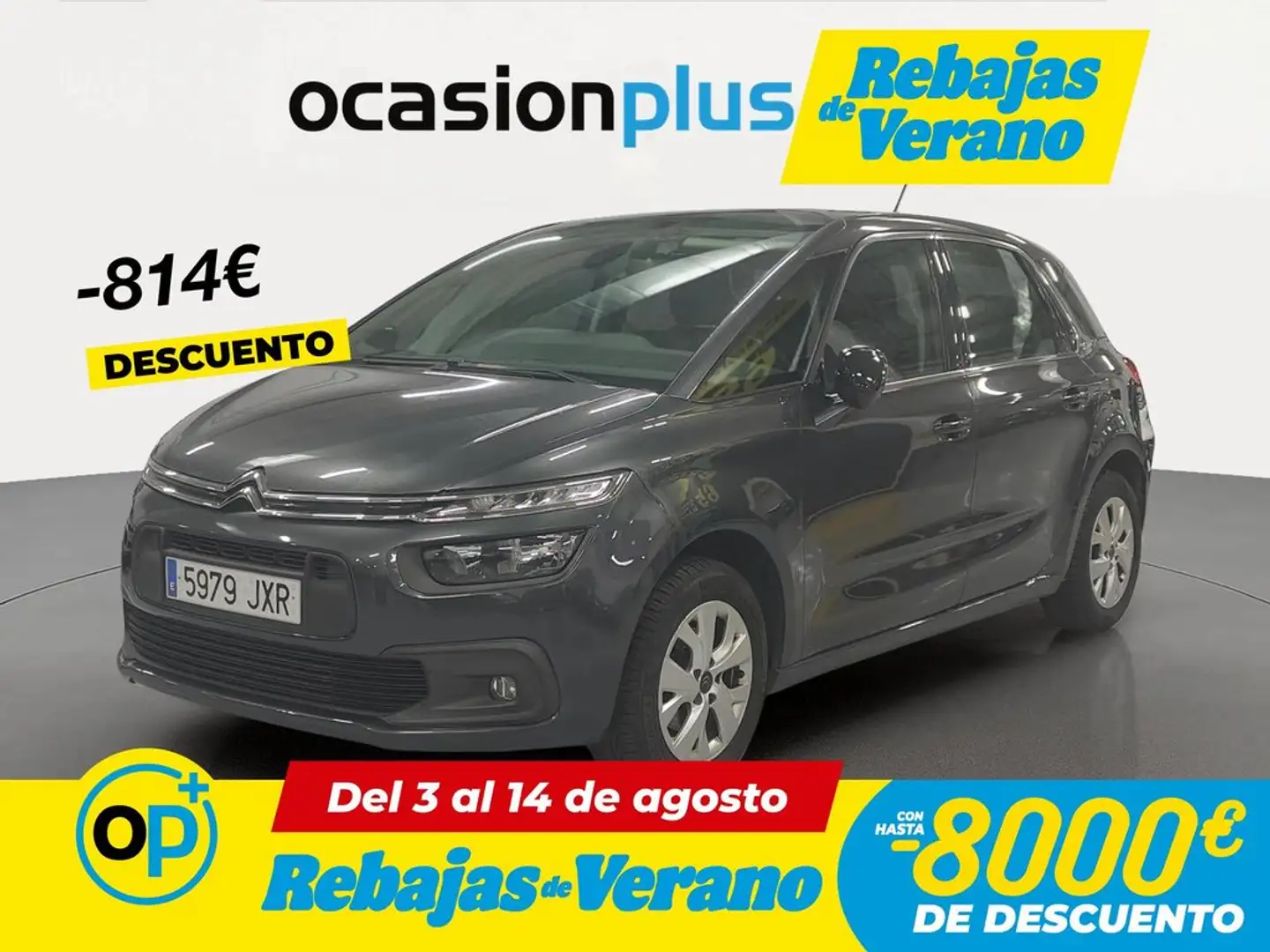 Citroen C4 Picasso 1.6BlueHDI S&S Live 100 Gris - 1