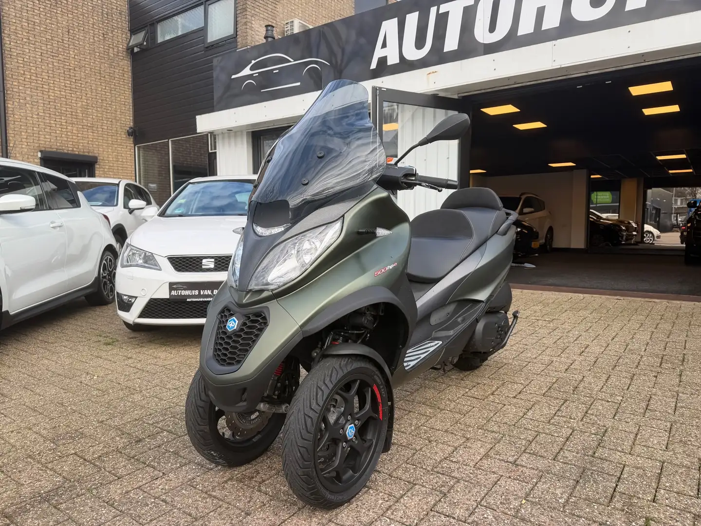 Piaggio MP3 500 Scooter HPE Sport500|Abs|Asr|Xenon|HandvatVerwarmi Verde - 2