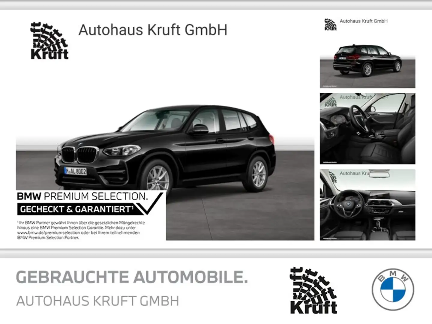 BMW X3 xDrive20d ADVANTAGE+STANDHZ+LC PROF+PDC Schwarz - 1