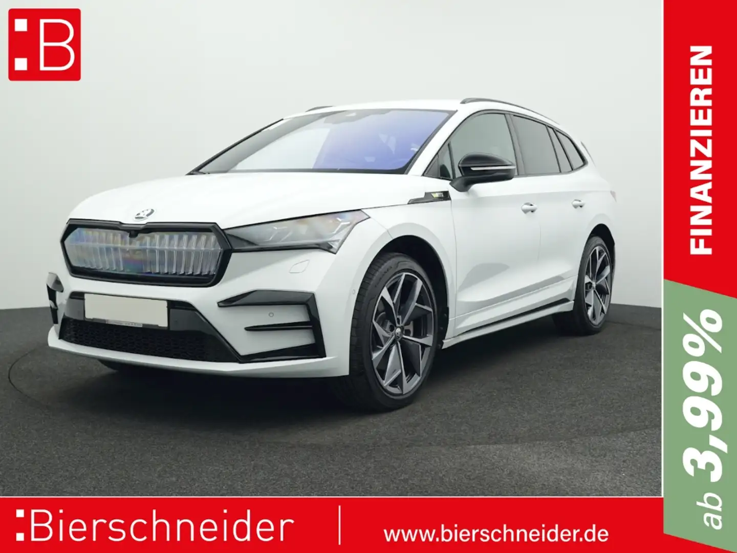 Skoda Enyaq RS AHK DCC HuD CANTON ALU 21 Weiß - 1