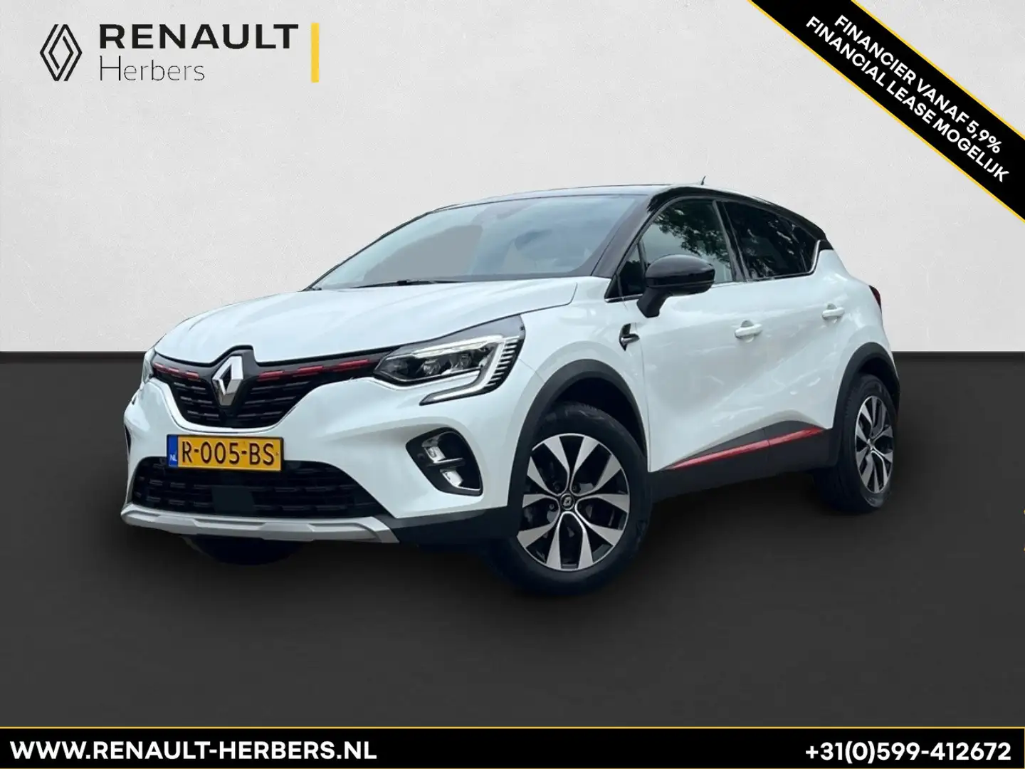 Renault Captur 1.0 TCe 100 Bi-Fuel Intens CAMERA / LPG / TREKHAAK Wit - 1