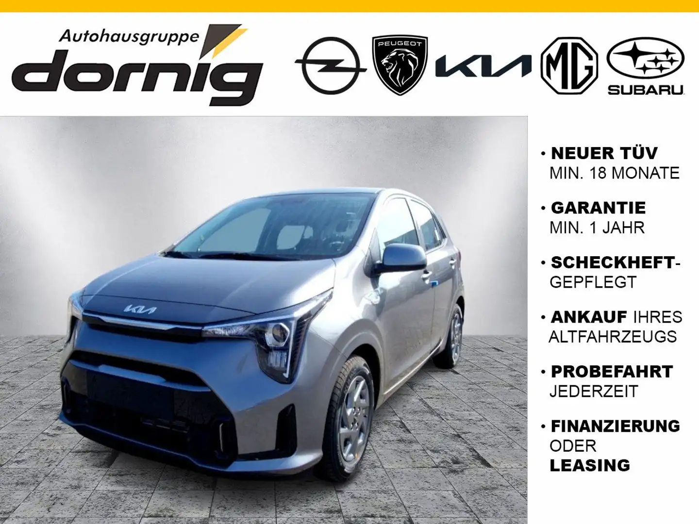 Kia Picanto 1.0 MT Vision Grau - 1