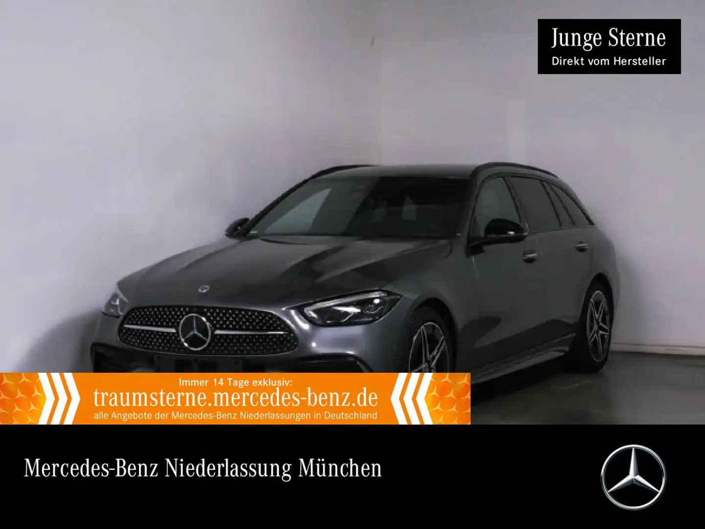 Mercedes-Benz C 300 T AMG+NIGHT+360+AHK+LED+KEYLESS+9G Grau - 1