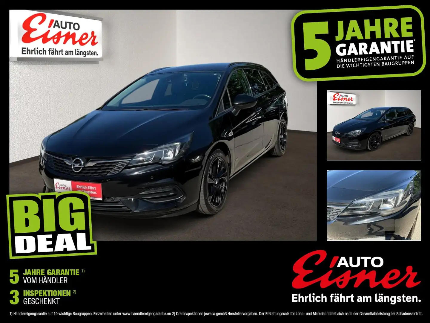 Opel Astra K ST D&T 1.2 S/S 110PS 2xKlima Alcant. LM Schwarz - 1