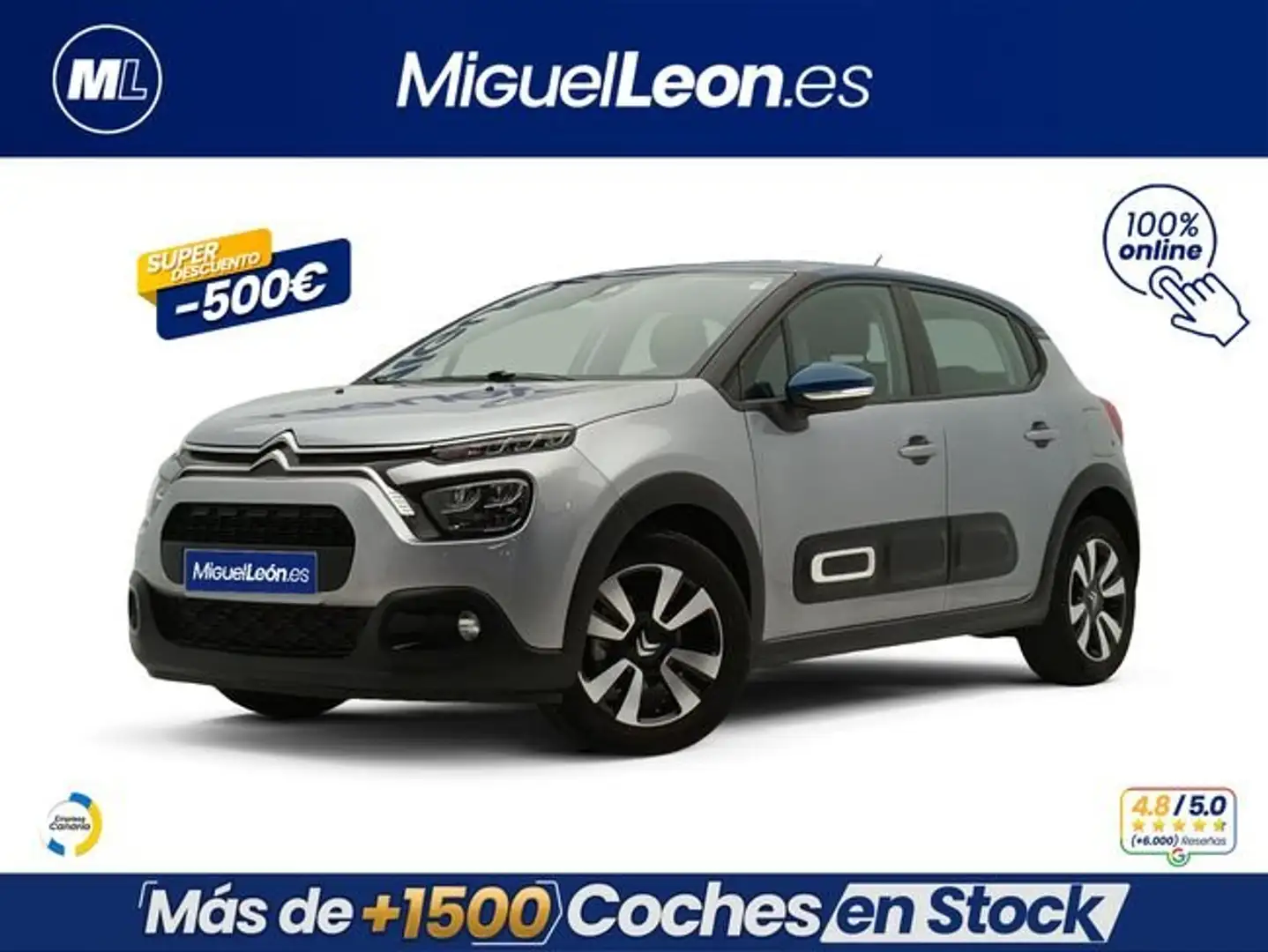 Citroen C3 PureTech 60KW (83CV) Feel Pack Gris - 1