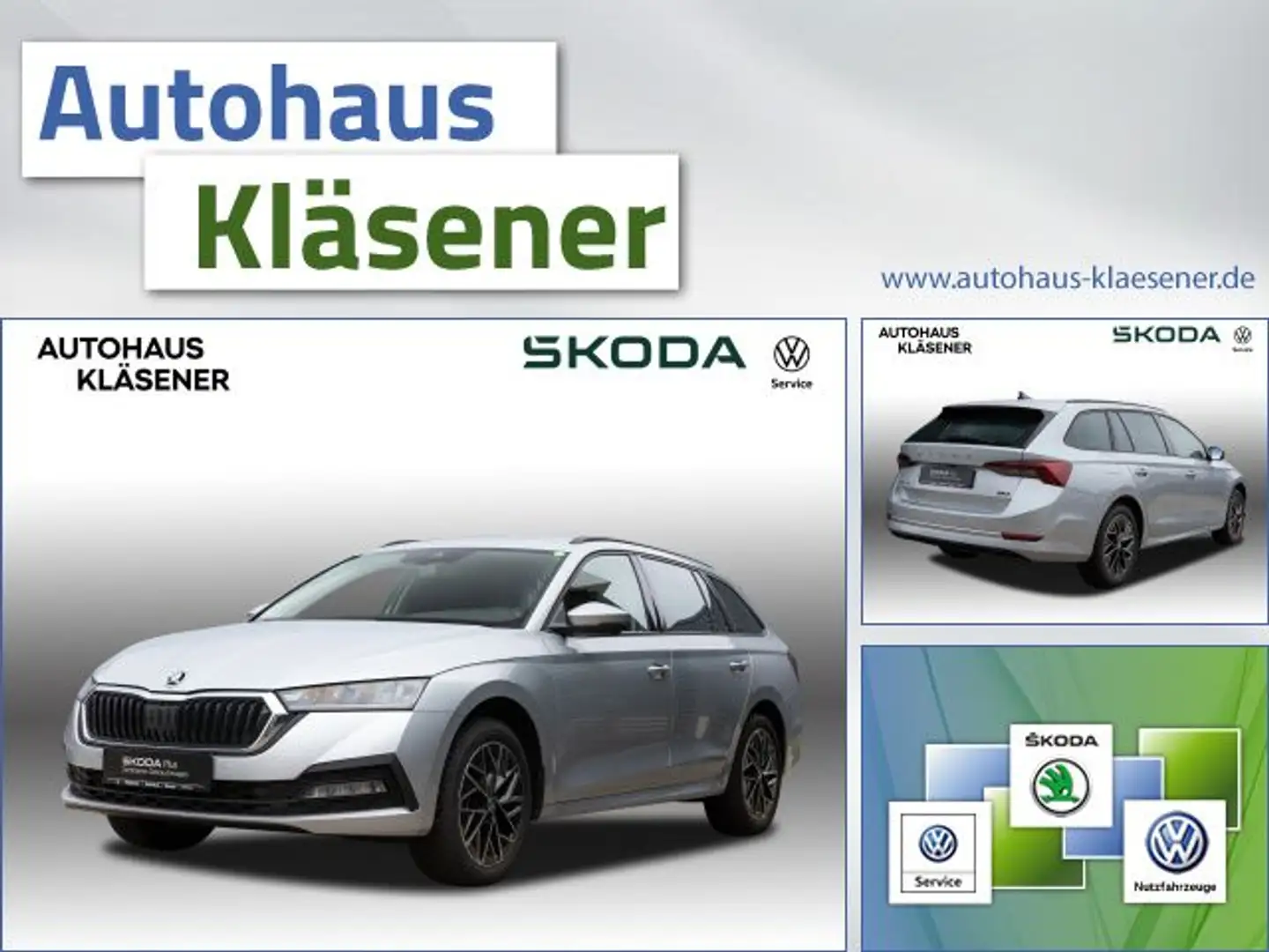 Skoda Octavia Combi 1.5TSI e-TEC 110KW DSG ACC LED RKAM Argent - 1