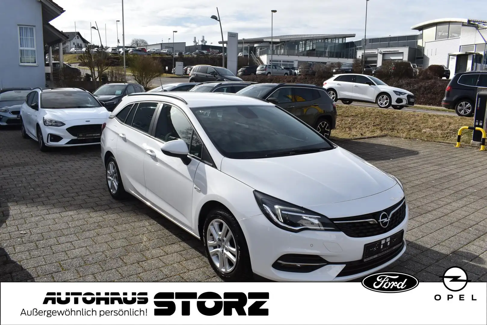 Opel Astra K Sports Tourer |KLIMA-AUTO|WINTER-PAKET|PDC|KAMER Weiß - 2