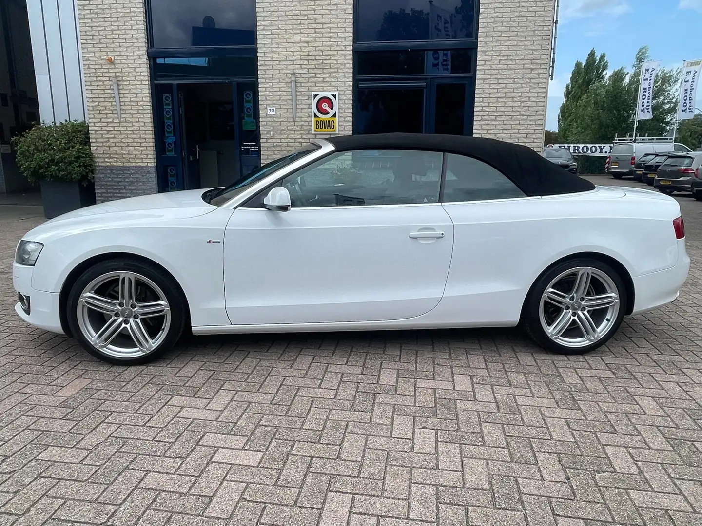 Audi A5 Cabriolet 2.0 TFSI quattro Pro Line S-NAV-PDC-Leer Wit - 2