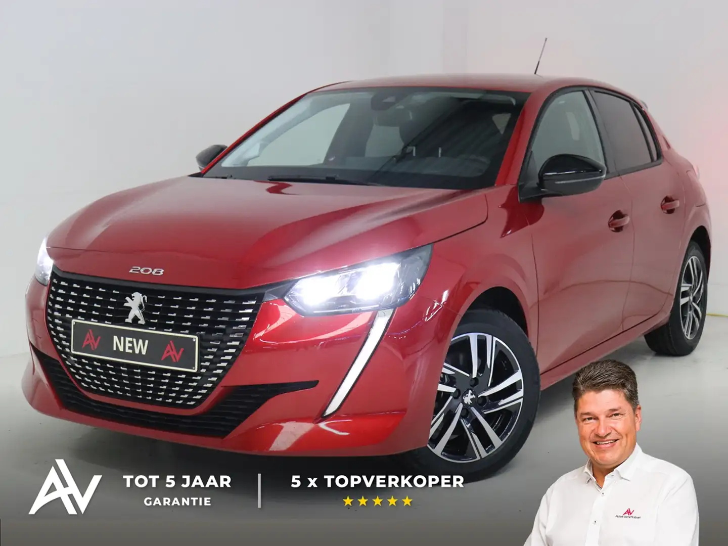 Peugeot 208 Allure Pack 1.2 Puretech EAT8 ** Carplay/Androi... Red - 1