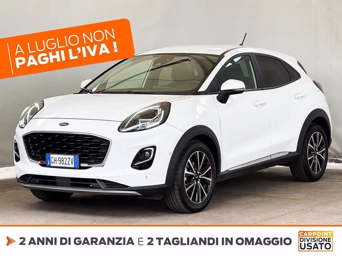 Ford Puma 1.0 ecoboost h titanium s&s 125cv Biały - 1