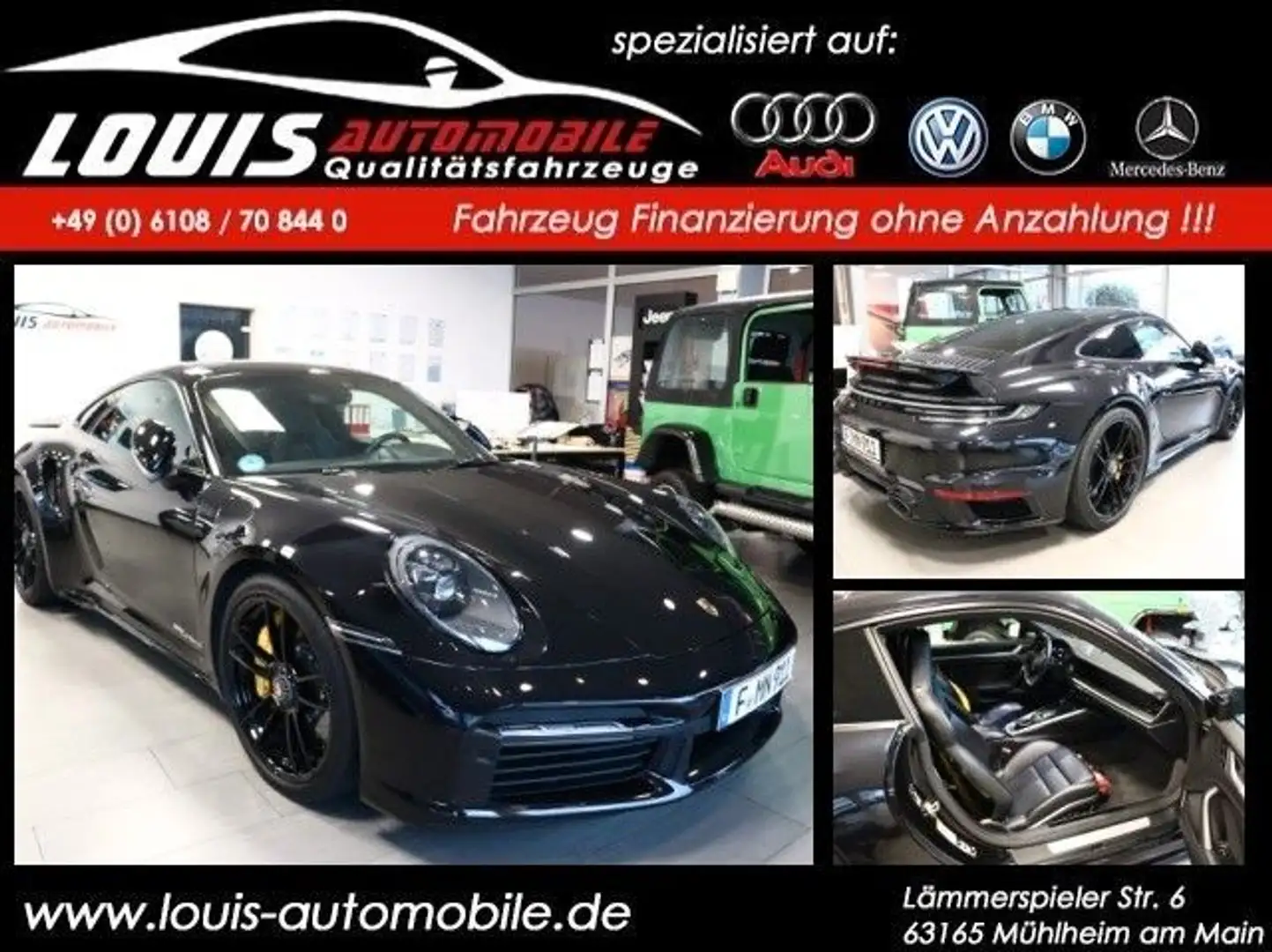 Porsche 992 Turbo S Approved Porsche Garantie/Sitzbelüftung Schwarz - 1