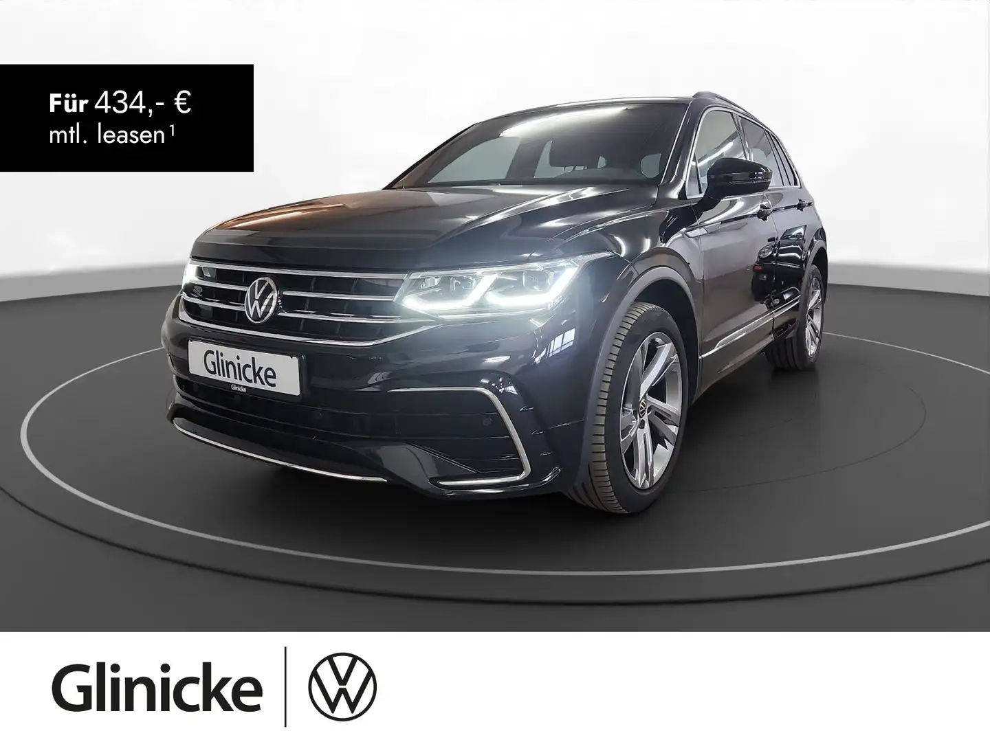 Volkswagen Tiguan 2.0 TDI R-Line 4M AHK Matrix LM 19" Navi Schwarz - 1