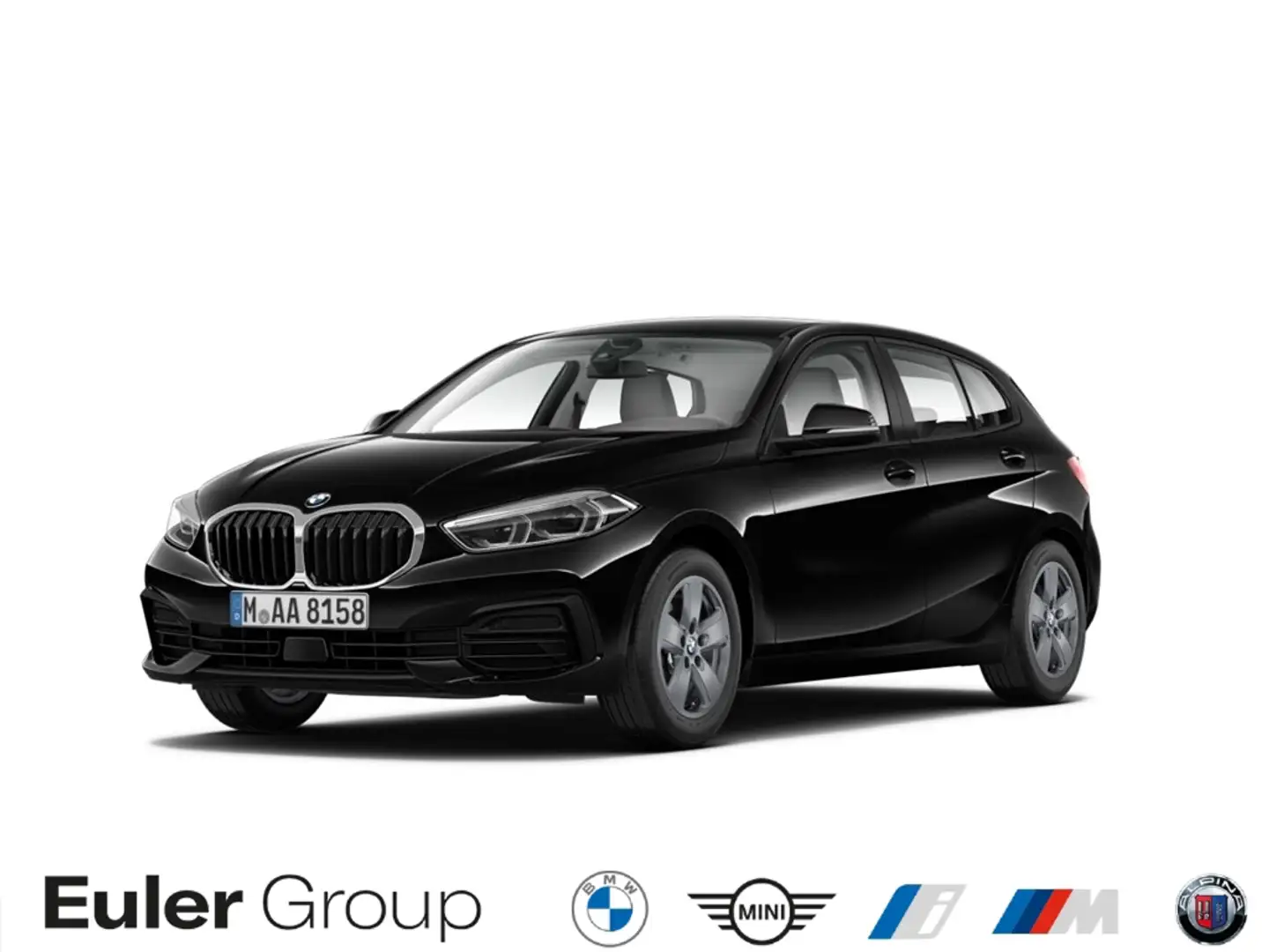 BMW 118 i A Limousine Navi LED ALU DAB Klimaautom Lordose Schwarz - 1