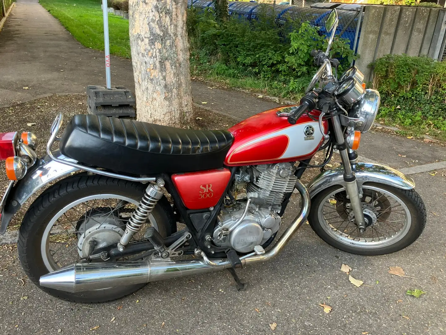 Yamaha SR 500 48T Rood - 1