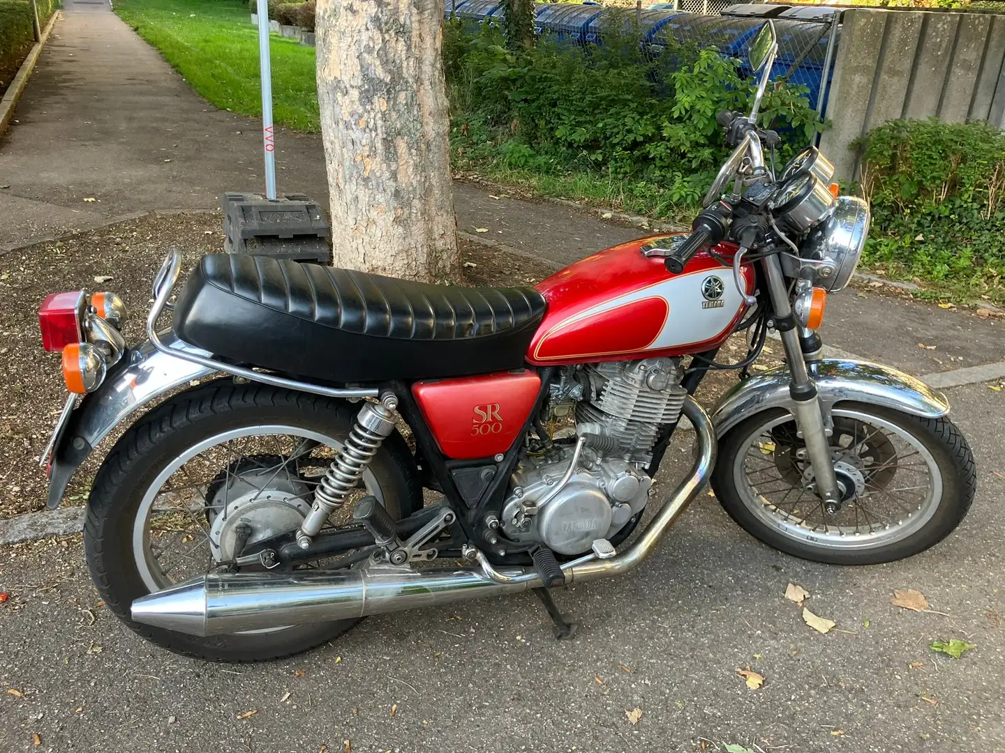 Yamaha SR 500 48T Rood - 2