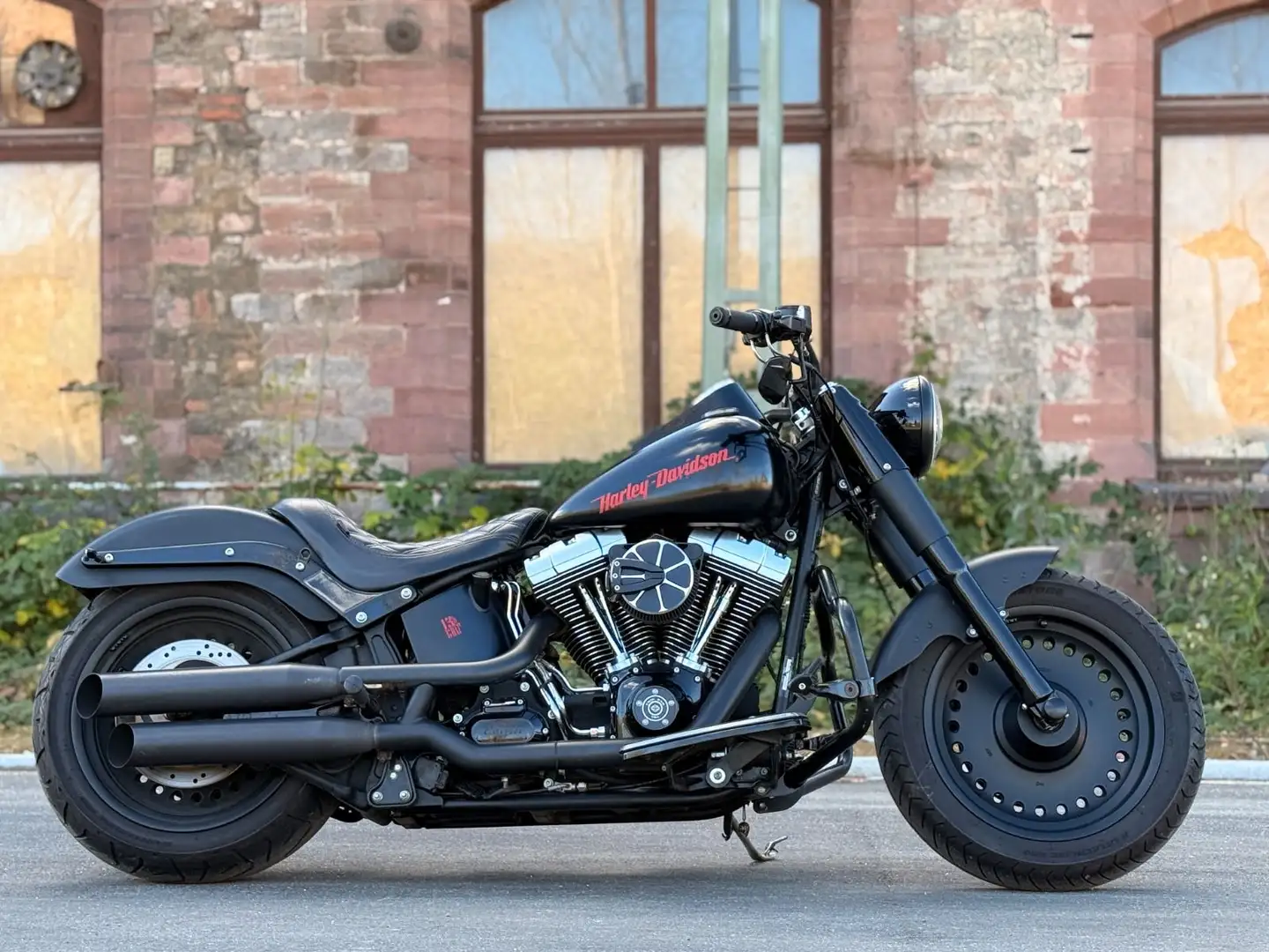 Harley-Davidson Fat Boy 5HD1/Ricks/Bobber/Custom/Remus/200er/LED Černá - 2