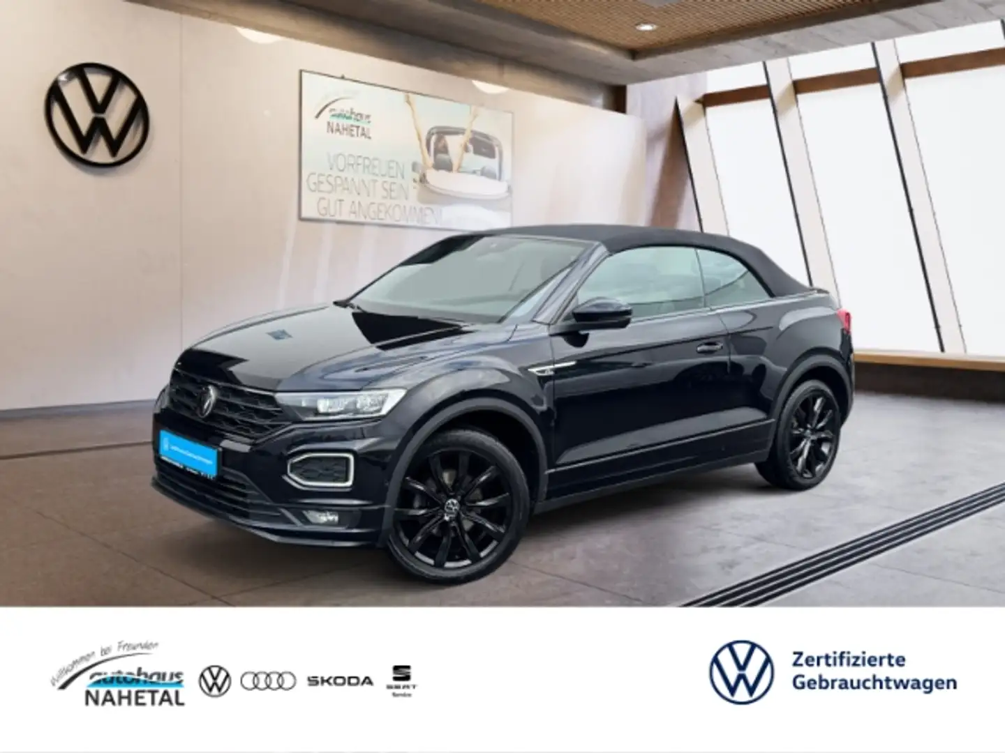 Volkswagen T-Roc Cabriolet 1.5TSI R-LINE LED NAVI ACC 18'' REAR VI Noir - 1