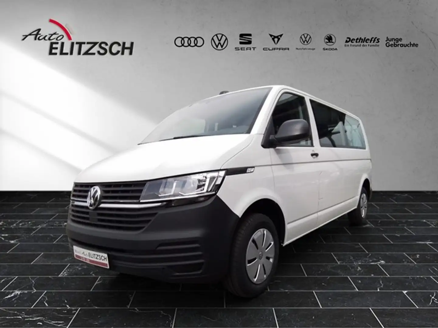 Volkswagen T6 Kombi T6.1 TDI 9-Sitzer LR SITZH. PDC KLIMA Weiß - 2