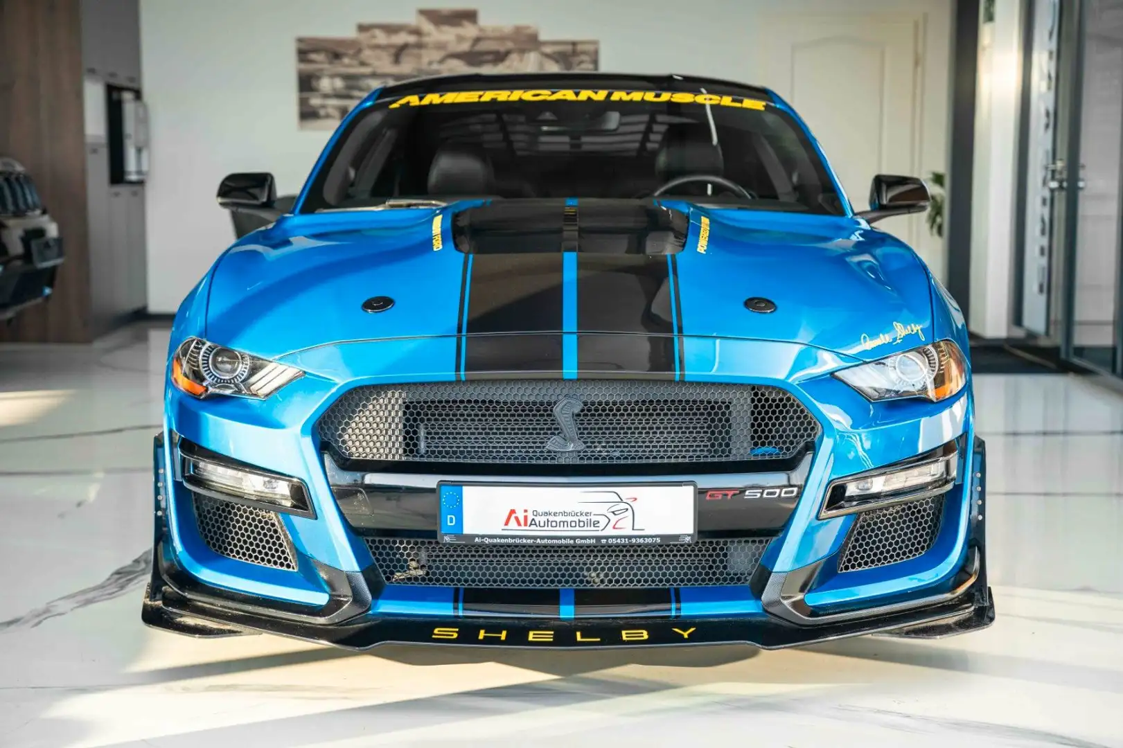 Ford Mustang GT 5,0 Gt 500 SHELBY PERFORMANCE Blau - 2