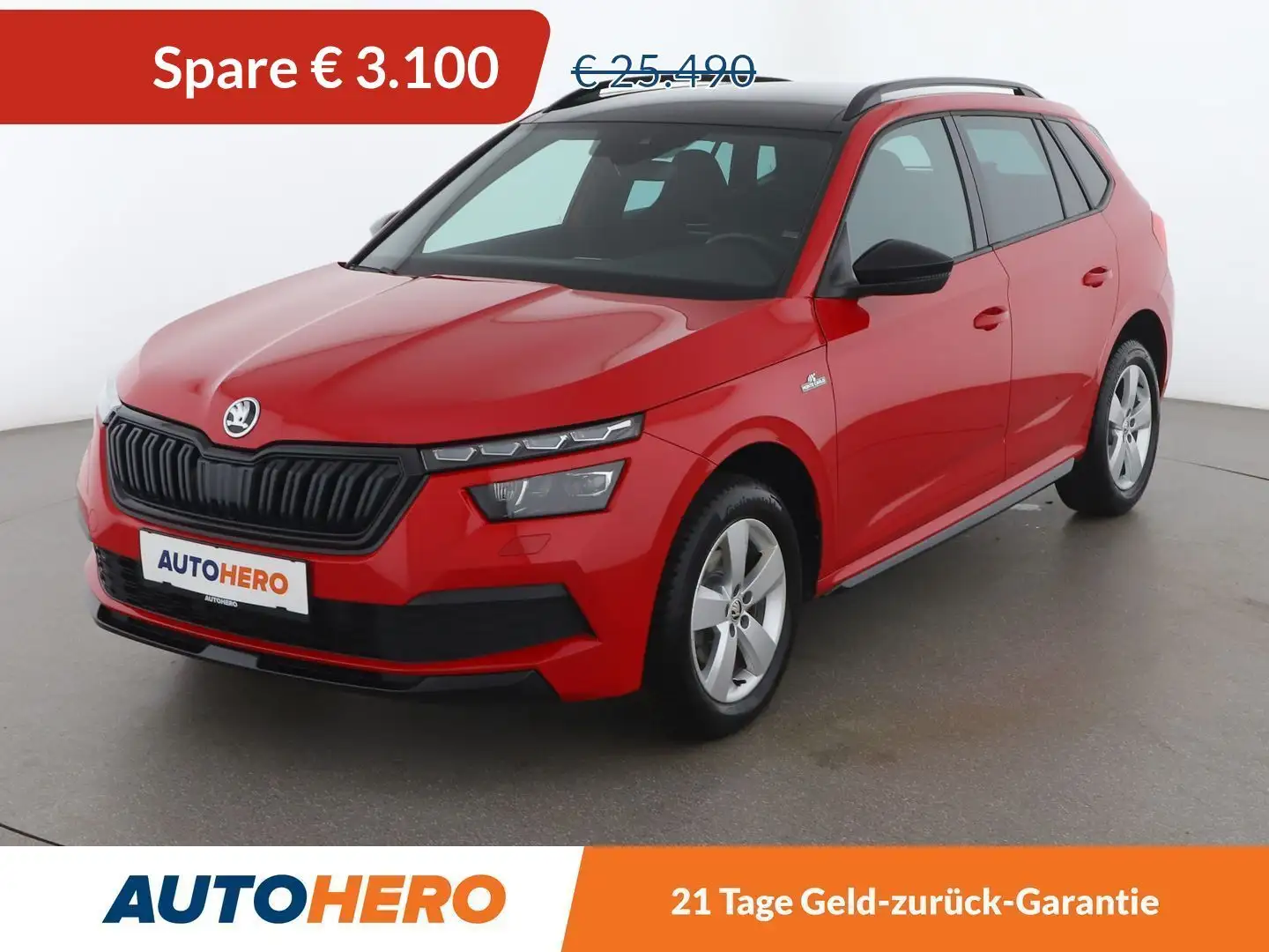 Skoda Kamiq 1.5 TSI ACT Monte Carlo Aut. *LED*ACC*CAM*PANO*SHZ Rot - 1