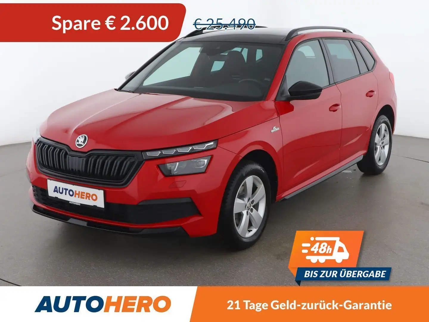 Skoda Kamiq 1.5 TSI ACT Monte Carlo Aut. *LED*ACC*CAM*PANO*SHZ Rot - 1