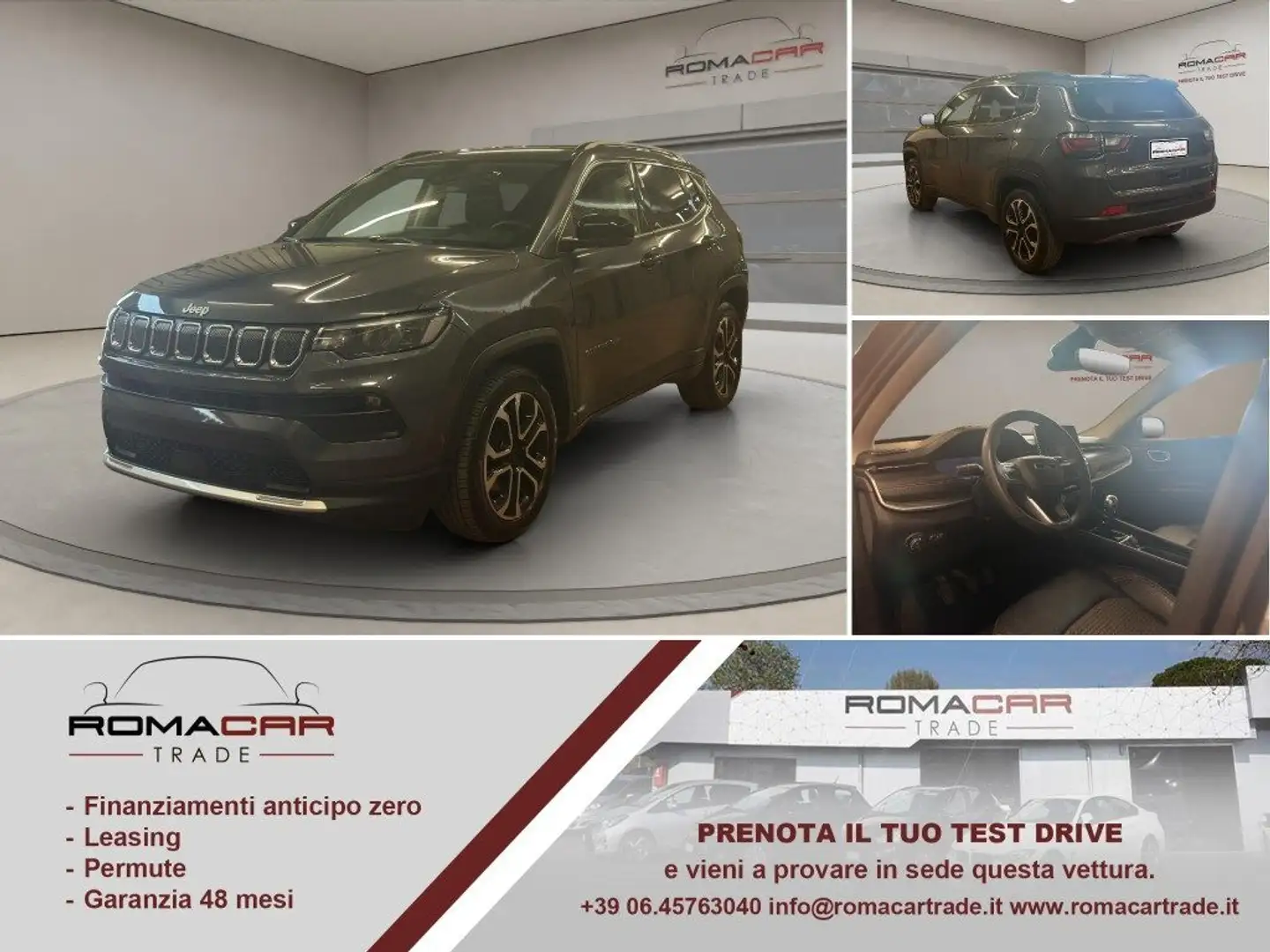 Jeep Compass 1.6 Multijet II 2WD Limited Grigio - 1