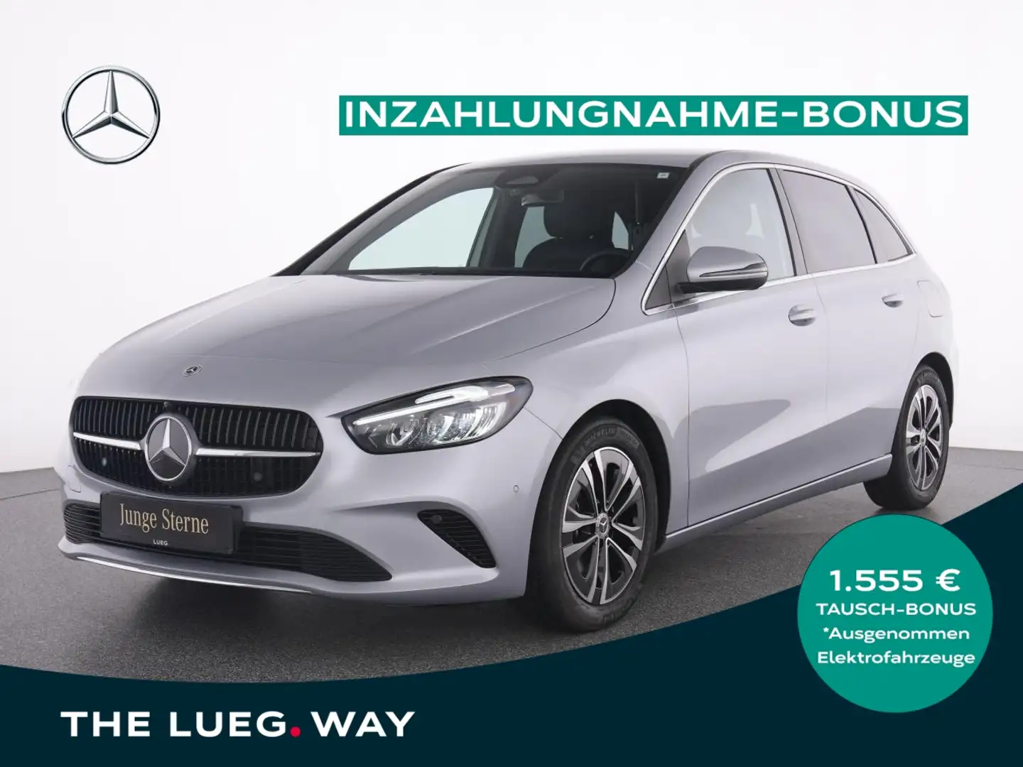 Mercedes-Benz B 200 d Progressive+LED+RFK+PTS+EHeck+SpurAssist Zilver - 1