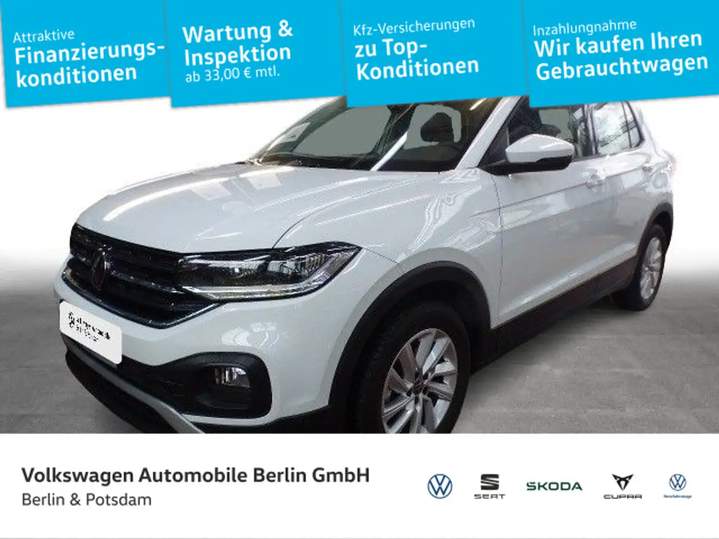 Volkswagen T-Cross 1.5 TSI DSG Life Navi LED Kamera Weiß - 1