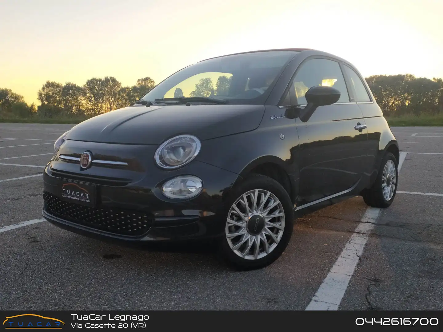 Fiat 500 Dolcevita 1.0 70 MHEV Zwart - 1