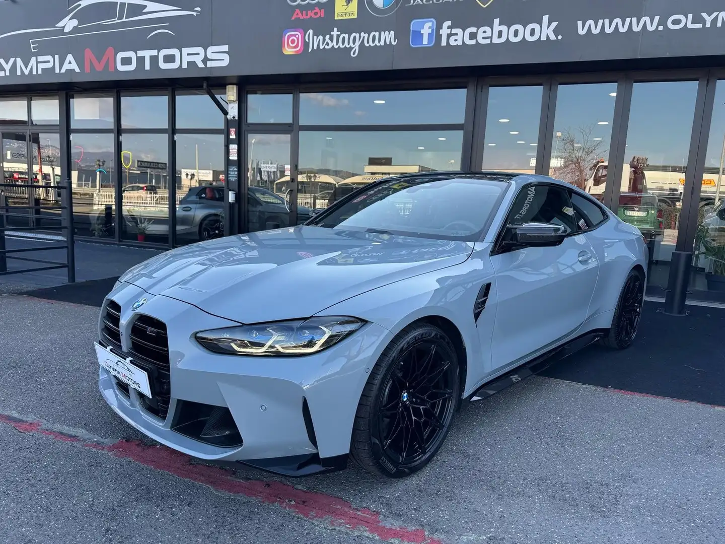 BMW M4 COUPE XDRIVE COMPETITION LASER NAVI 20' H&K CARBON Grigio - 1