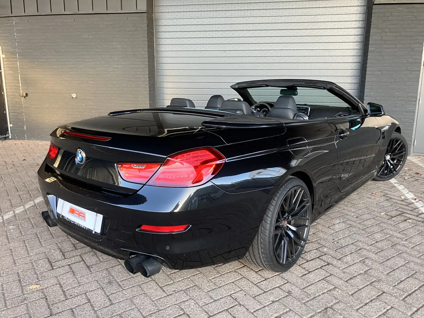 BMW 640 6-serie Cabrio 640d //M 20"-LEDER-NAVI-VOLL Noir - 2