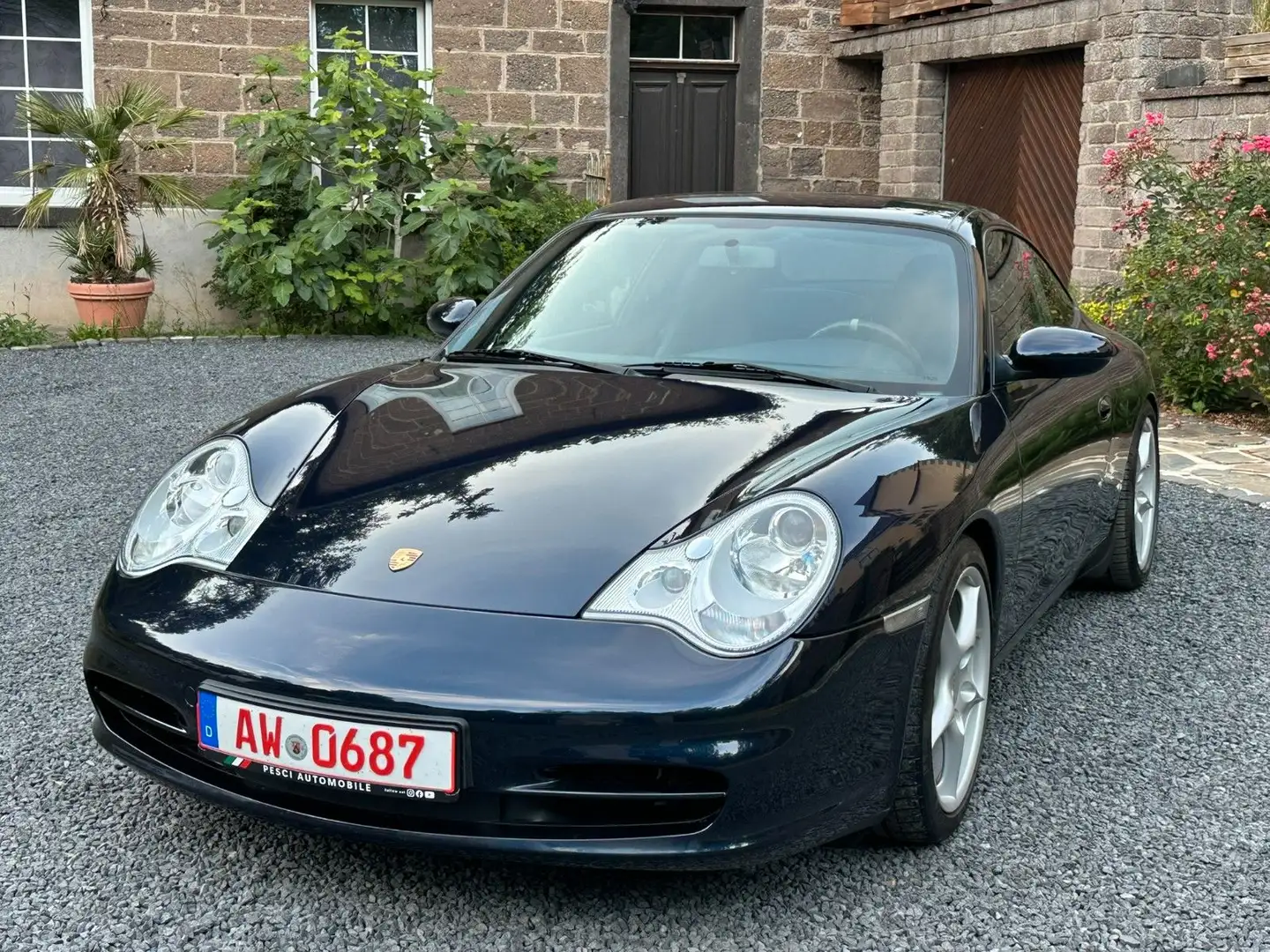 Porsche 996 Carrera 4 Coupé Scheckheft Top Zustand H&R Blau - 1