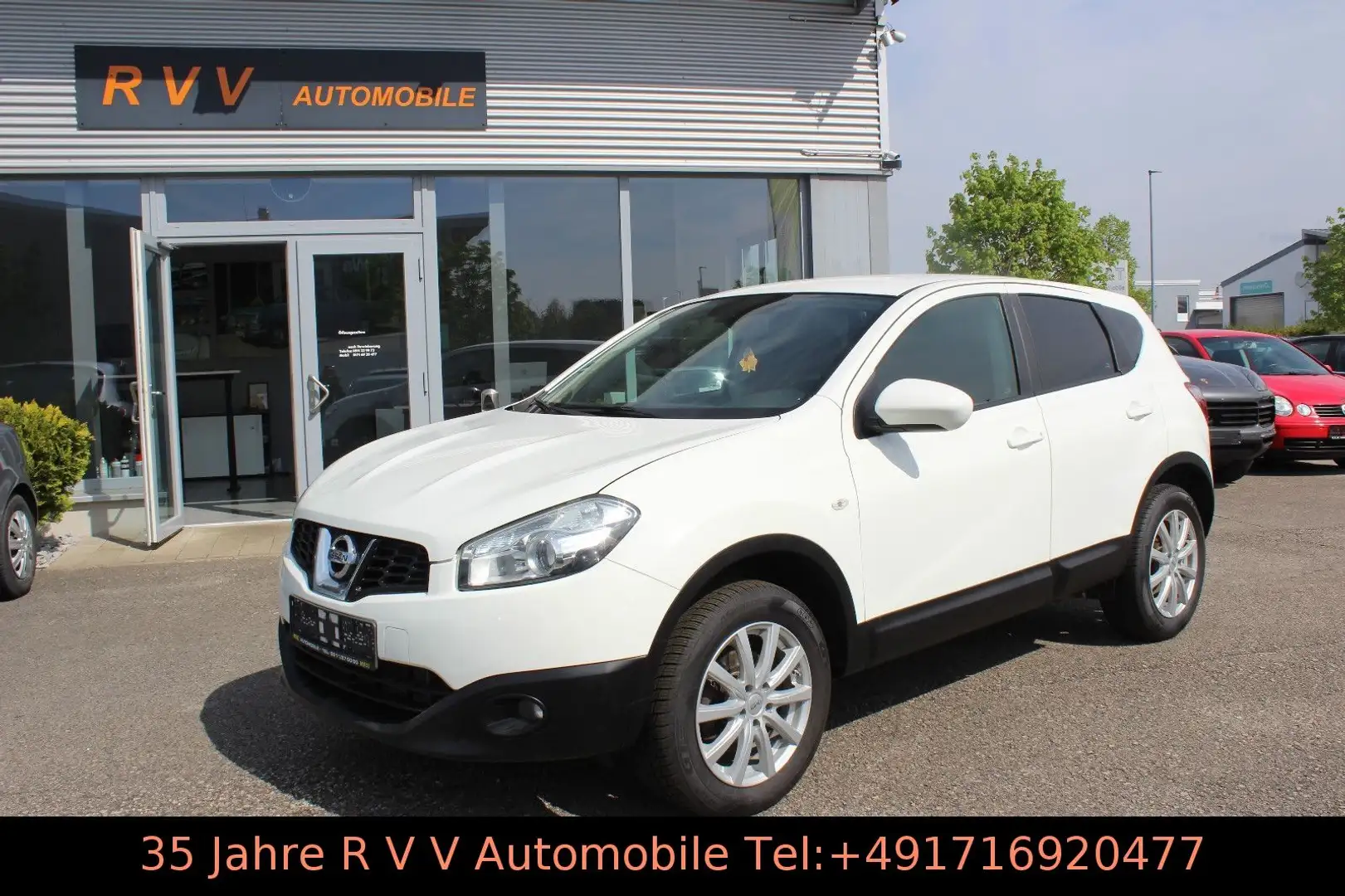 Nissan Qashqai Acenta 4X4, Scheckheftgepflegt, TÜV neu Weiß - 1